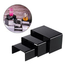 Economy Black Acrylic Riser Set Display Jewelry Showcase Fixtures Displays