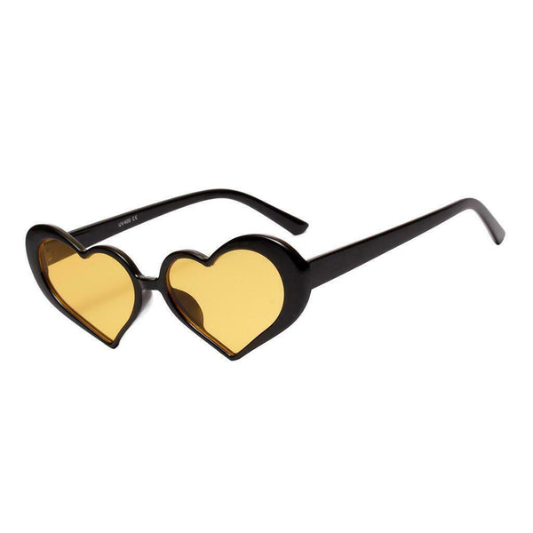 4pcs Heart-shaped Sunglasses Retro Style Sun Glasses Designer Party Eyewear
