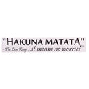 Hakuna Matata No Worry`quote wall decals decorative home decor removable`stic MO