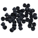 50 pieces Black Auriculare Replacement Padded Headgear Silicone Earphone Co M1H8