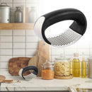Stainless Steel Garlic Press Crusher Manual Rocking Mincer Squeezer for Kitchen
