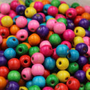 100 pcs round wood spacer loose beads charms jewelry findings 10mm any colBX