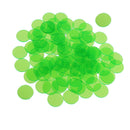 Professional Bingo Game Transparent Color Counters Plastic Marker Green