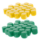 50 Pieces Opaque Blank Dice D6 for D&D RPG MTG Party Games Yellow + Green