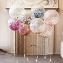 Giant balloon Brithday party wedding decoration multicolor confetti balloon ï¼D