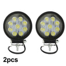 2PCS LED 27W Work Light For Truck OffRoad 4*4 Tractor 60 Degree Flood Beam LAJ&M
