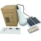 2x 9W Bulb Outdoor Indoor Solar Powered Panel LED Lighting Lights Lantern Hook