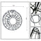 Decorative Metal Bird Feeder Donut Shaped Outdoor Hanging Feeding Garden Decor