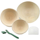 (10 Inches + 8 Inches + 6.3 Inches) Bread Proof Basket Bread Basket + Bread