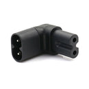 1Pc IEC 320 C7-C8 90 degree up down angled right angle AC power adapter N %o