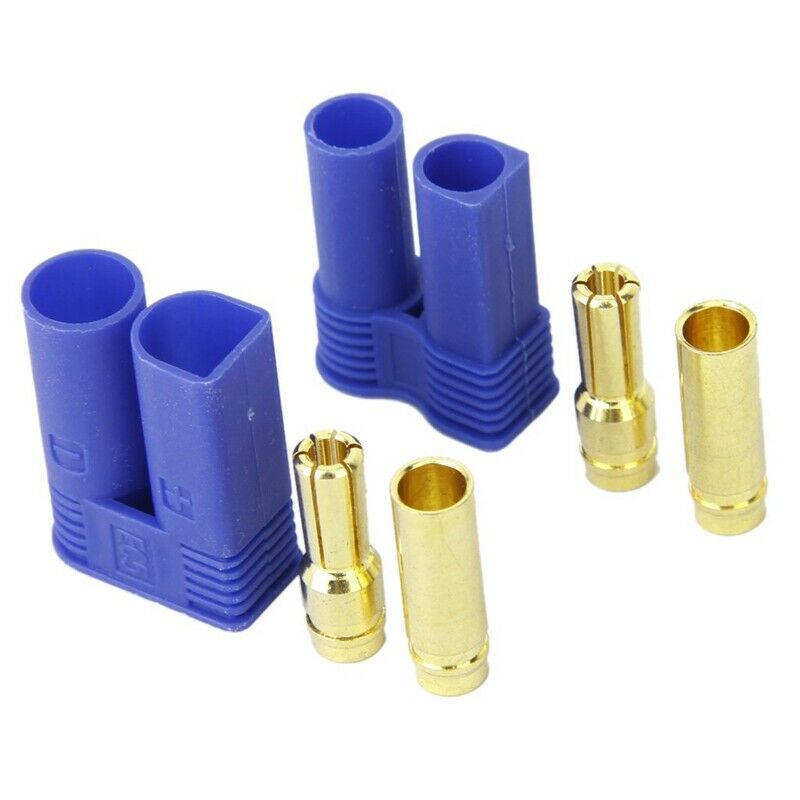 5 Pairs of EC5 Banana Plug Bullet Connector Female+Male for RC ESC LIPO Batt H6