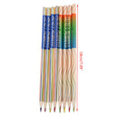 1PC DIY Cute Wooden Rainbow Color Pencil For Kid School Painting Drawing Student
