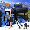 40x60 Zoom Monocular HD Telescope-Telephoto-Camera Lens + + Holder Phone