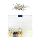 50 Pieces White K Ear Stud Rhinestone Ear Post +