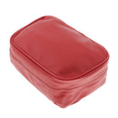 Universal Tool Kit Bag Leather Storage Tool Pouch Sport Luggage Travel  Red