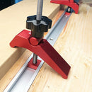 Quick Acting Hold Down Clamp T-slot T-track Clamp Set Woodworking Tool, Aluminum