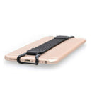 PC Black Mobile Phone Holder Elastic Strap Metal Bracket One Hand Operation Gift