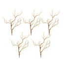 5PCS Handmade Simulation Tree Branches Dried Twig Home Wedding Decor -Coffee