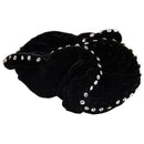 Ladies Faux Rhinestone Decoration Elastic Velvet Hair Tie Scrunchy Holder B U7I2