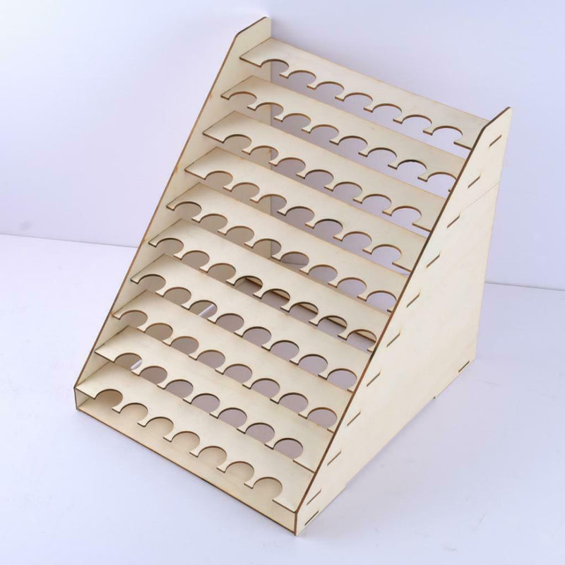 2x DIY Pigment Painting 75 Bottles Paint Wood Rack Holder Stand Organizer