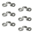 6 Set Marine Pad Eye Marine Kayaking Bimini Top Boat Rigging Loop Stainless