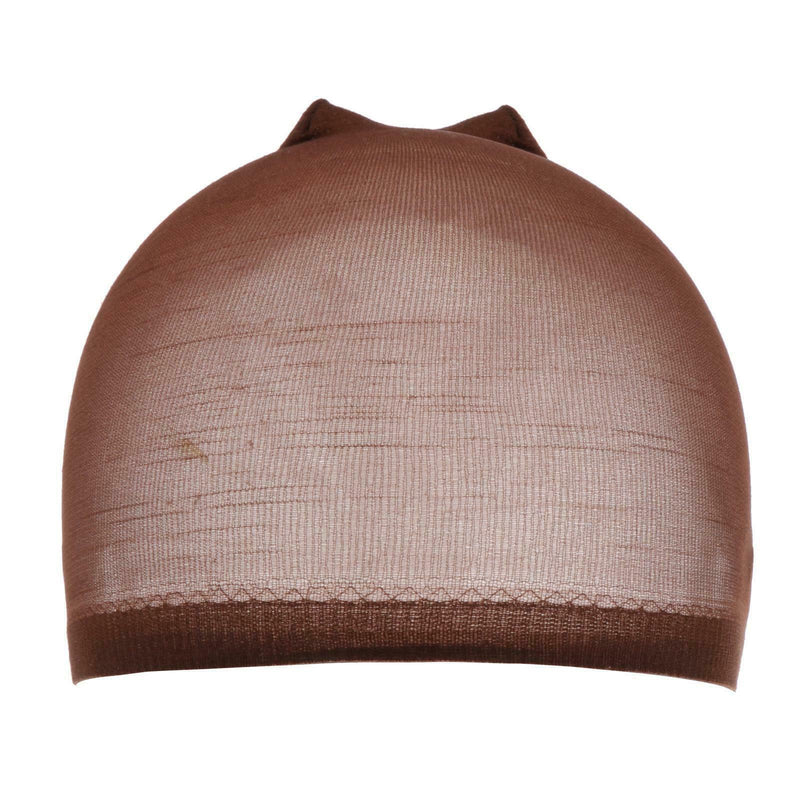 12 Packs Wig Cap Hair Breathable Stocking Nylon Stretch Liner Men Women Coffee