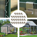 25PCS Glazing Clips, Stainless Steel Greenhouse Glazing Glass Clips Z Type
