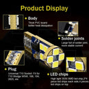 8Pcs T10 501 Led Bulbs Error W5W Led Light Bulbs Car Interior Exterior Ligh N1E2