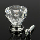 12pcs Acrylic Crystal Door Drawer Knob Pull Handle Cabinet Cupboard Clear F1X4