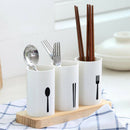 Kitchen Cutlery Holder Utensil Drainer Stand Sink Storage Organizer