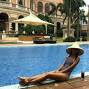 Women Straw Sun Hats Large Wide Brim Natural Raffia Panama Beach Cap Nw