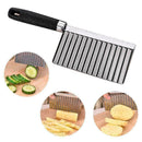 Potato Wavy Chopper Stainless Steel Vegetable Fruit Kitchen T X2E4 Z9Y6 G5U4