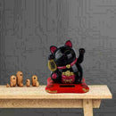 Bigger Solar Powered Lucky Beckoning Fortune Cat 6"1/24 Welcoming New B7V7 K0D7
