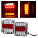 26LED Stop Rear Tail Reverse Light Indicator License Plate Lamp Truck Trailer OZ