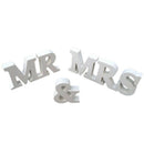 Prochive wedding table deco letters in raw wood MR & MRS B3U1