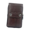 New Portable Soft Leather Belt Purse Bag With Zip Pockets and Phone Pocket for