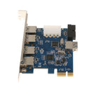 4-Port USB 3.0 To PCI-E Card Expansion Adapter 19Pin Superspeed 5Gbp for PC