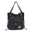 Women Fashion Casual Canvas Multifunctional Messenger Bag ï¼ˆBlackï¼‰