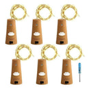 Wine Bottle Lights with Cork Lights for Bottle 6 Pack 6.5ft 20 LED Bottle L