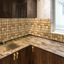 10pcs 10cm Retro Tiles Wall Stickers PVC Waterproof Kitchen Decals (MSC054) A