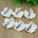 6X Pretty Lily Flower Rubber Hairpin Clips Hair Hair Accessory For Lady VQJ