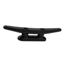 Boat Dock Cleat Flat Top 8 inch 200mm  - Nylon Black