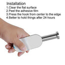 Self Adhesive Toilet Paper Holder, Portable Brushed Nickel Toilet Paper Hol