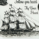 Romantic Sailboat Camera Globe Travel Stamp Seal Scrapbooking/Photo AlbumDecorM&