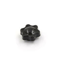 5Pcs Black M6 Female Thread Star Shaped Head Clamping Nuts Knob FT