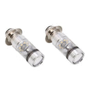 2pcs H6 100W High Power Fog Light Aluminum Fog Light Ice Blue