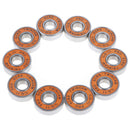 10 Pcs Stainless Bearings Performance Roller Skate Scooter Skateboard Wheel FT