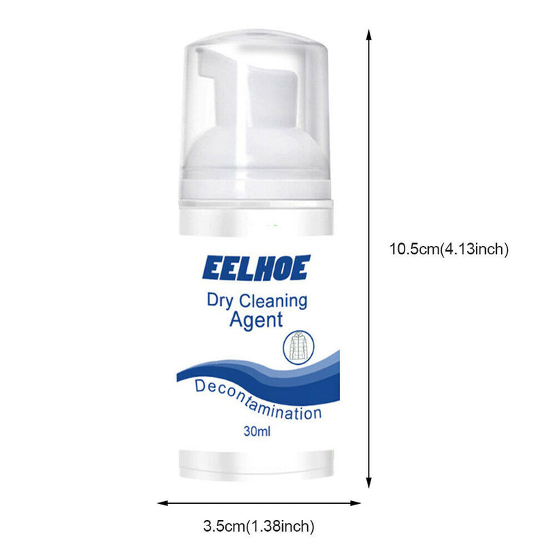 30ml Clothing Foam Travel Anti Dust Dry Cleaning Agent Stain Remove Wash Free