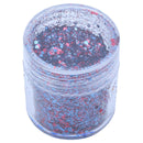 5 bottle Glitter Eye Shadow Nail Art Face Body Tatto Powder U6H2