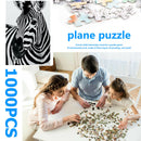 1000pcs DIY Melancholic Zebra Puzzle Educational Learning Assembling Toys